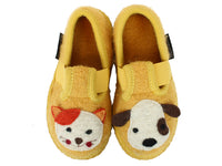 Haflinger Children's slippers Pets Yellow upper view