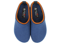 Haflinger Felt Clogs Grizzly Kris Blueberry upper view