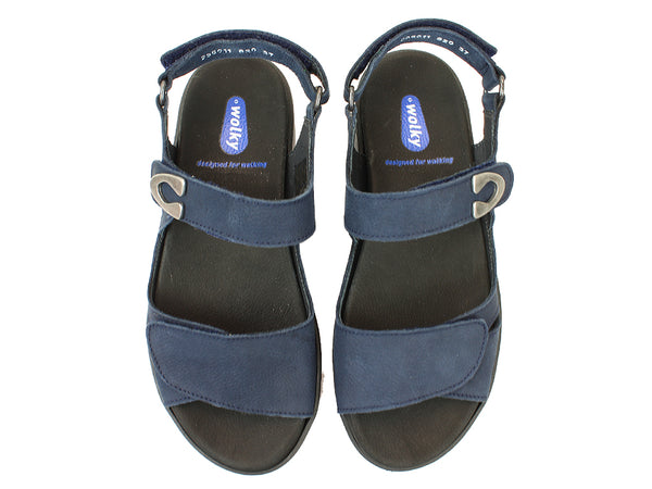 Wolky Sandals Medusa Denim upper view