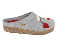 Haflinger Felt Clogs Grizzly Winterbird Grey side view