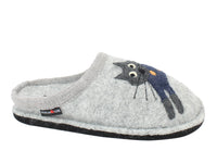 Haflinger Slippers Flair Cucho Cat Grey side view