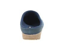 Haflinger Clogs Grizzly Torben Jeans Blue back view