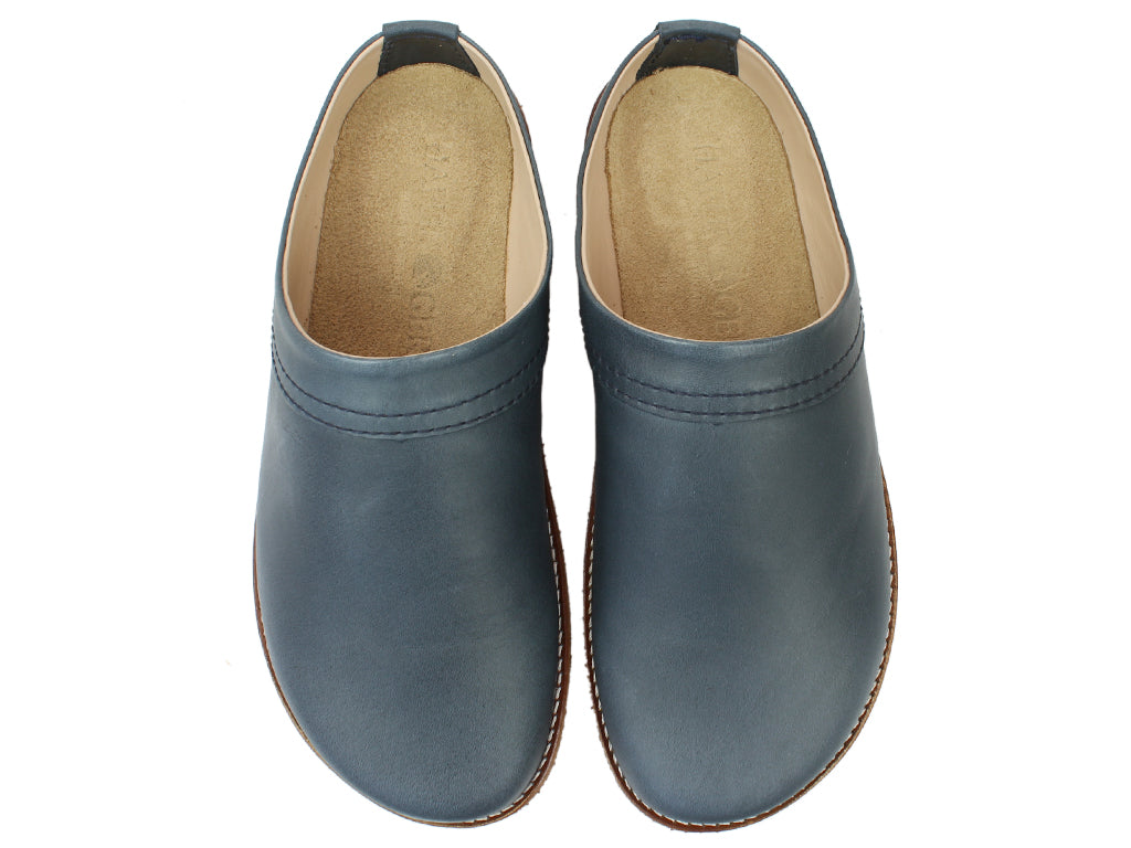 Haflinger Leather Clogs Travel Bali upper view