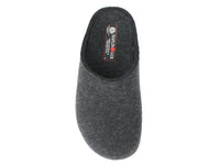 Haflinger Unisex Clogs Grizzly Michl Graphite top view