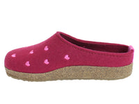 Haflinger Felt Clogs Grizzly Sweetheart Port side view