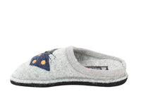 Haflinger Slippers Flair Cucho Cat Grey side view