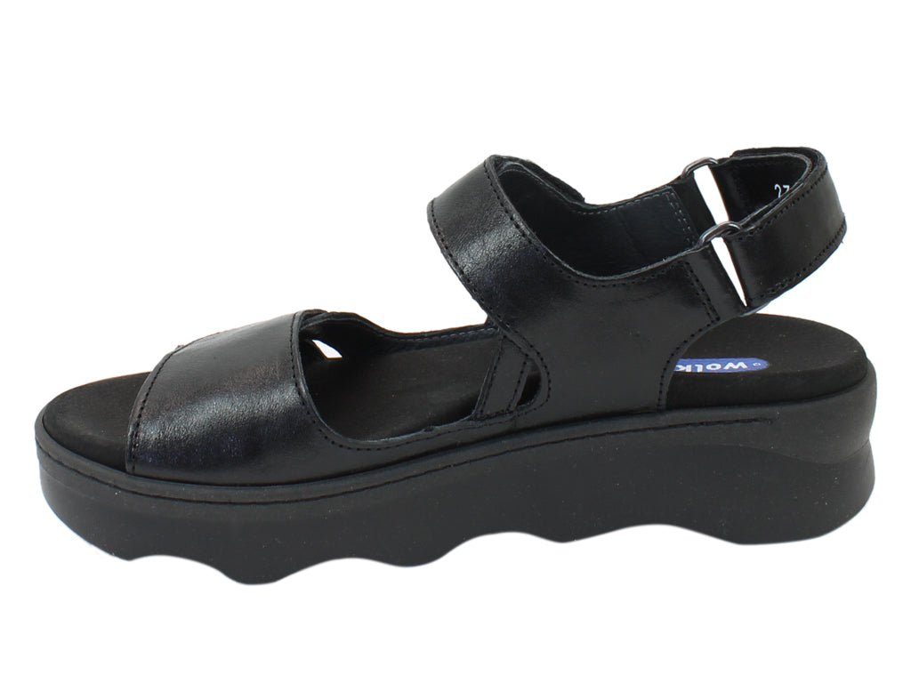 Wolky Sandals Medusa Black side view