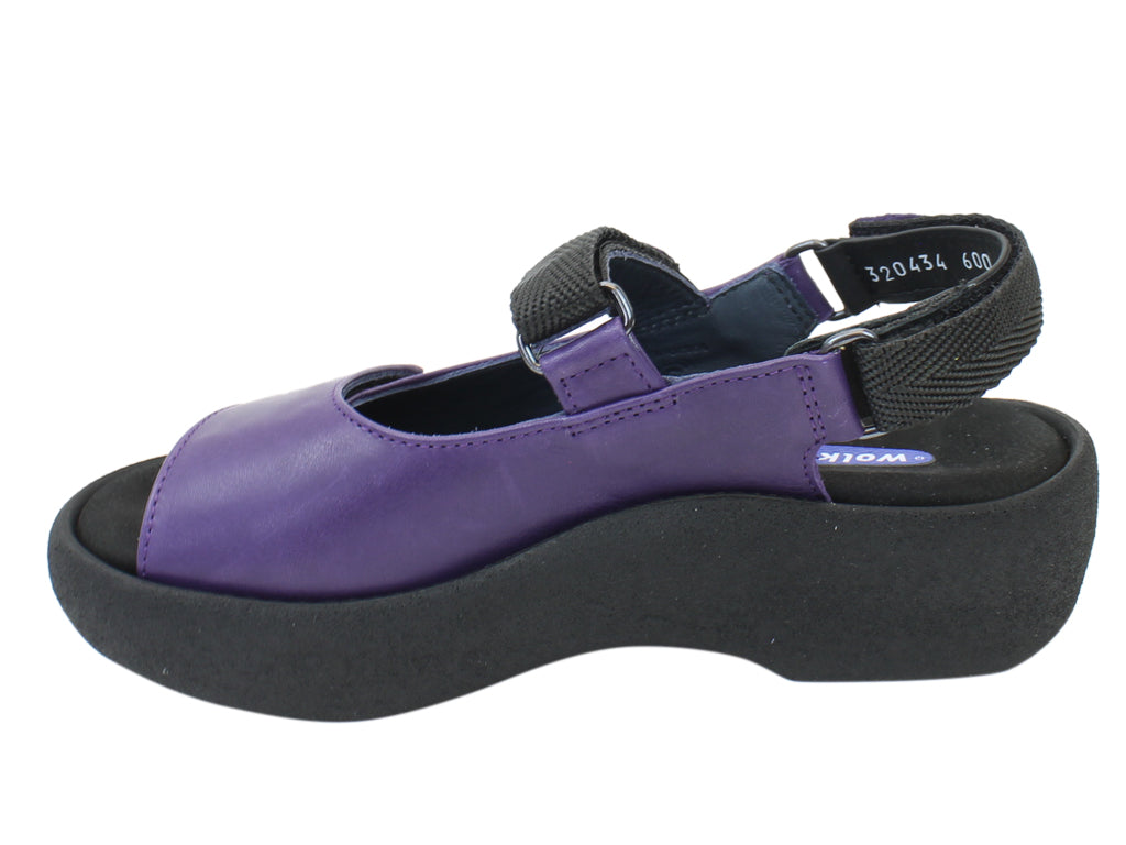 Wolky Women Sandals Jewel Purple side view