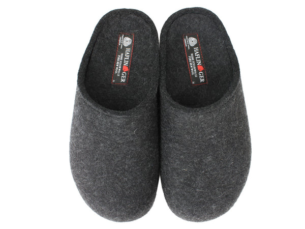 Haflinger Unisex Clogs Grizzly Michl Graphite upper view