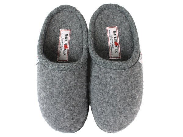 Haflinger Slippers Cashmere Anthracite upper view