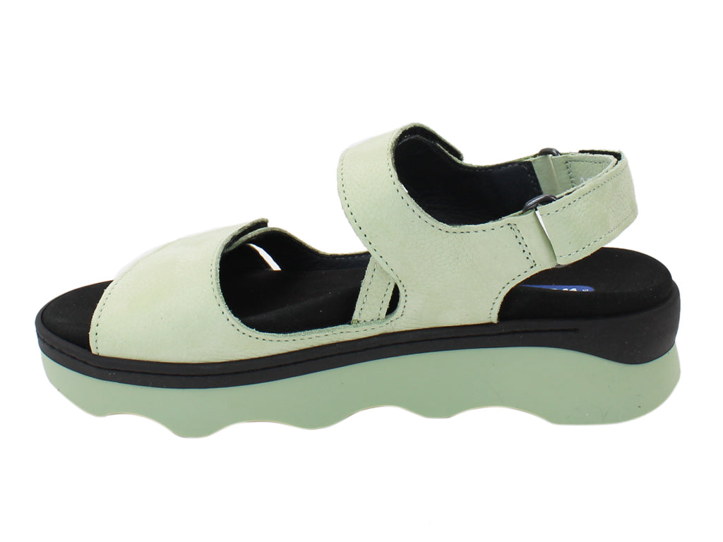 Wolky Sandals Medusa Green side view