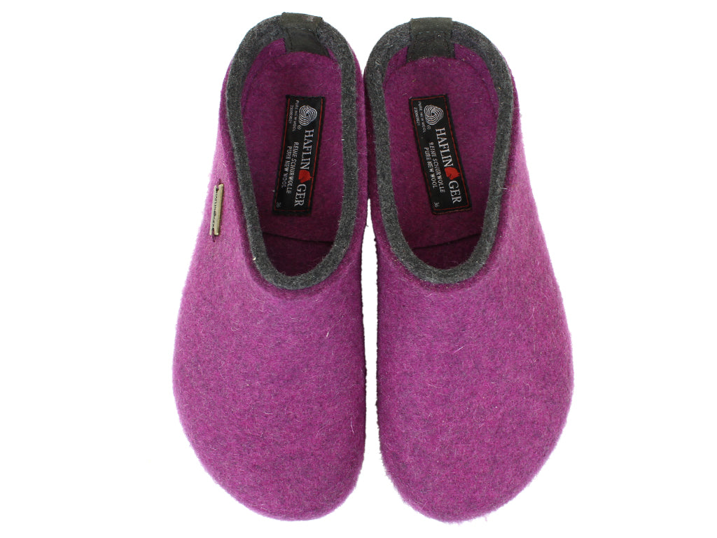 Haflinger Clogs Grizzly Kris Mulberry upper view