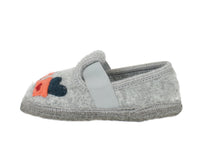 Haflinger Children's slippers Cactus Grey side view