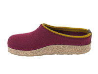 Haflinger Felt Clogs Grizzly Kris Bordeaux side view