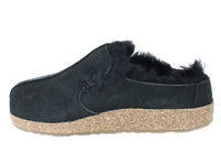 Haflinger Clogs Sheepskin Saskatchewan Black side view