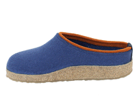 Haflinger Felt Clogs Grizzly Kris Blueberry side view