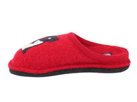 Haflinger Unisex Slippers Flair Cat&Dog Rubin side view