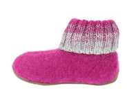 Haflinger Children's slippers Iris Pink side view