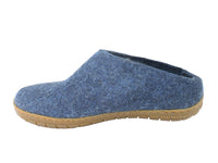 Glerups Slippers Jeans Rubber Sole side view