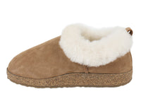 Haflinger Clogs Sheepskin Iceland Chestnut side view