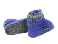 Haflinger Children's slippers Paul Ink blue sole view