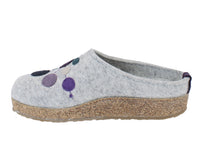 Haflinger Felt Clogs Grizzly Faible Grey 284 side view