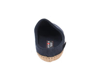 Haflinger Felt Clogs Emil Navy Blue back view