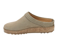 Haflinger Leather Clogs Malmo Taupe side view