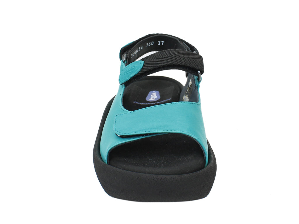 Wolky Women Sandals Jewel Turquoise front view