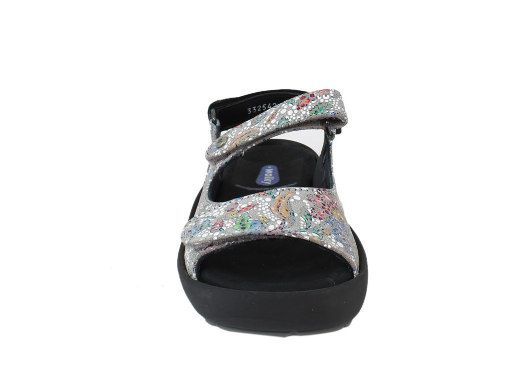 Wolky Women Sandals Rio Mosaic Taupe front view