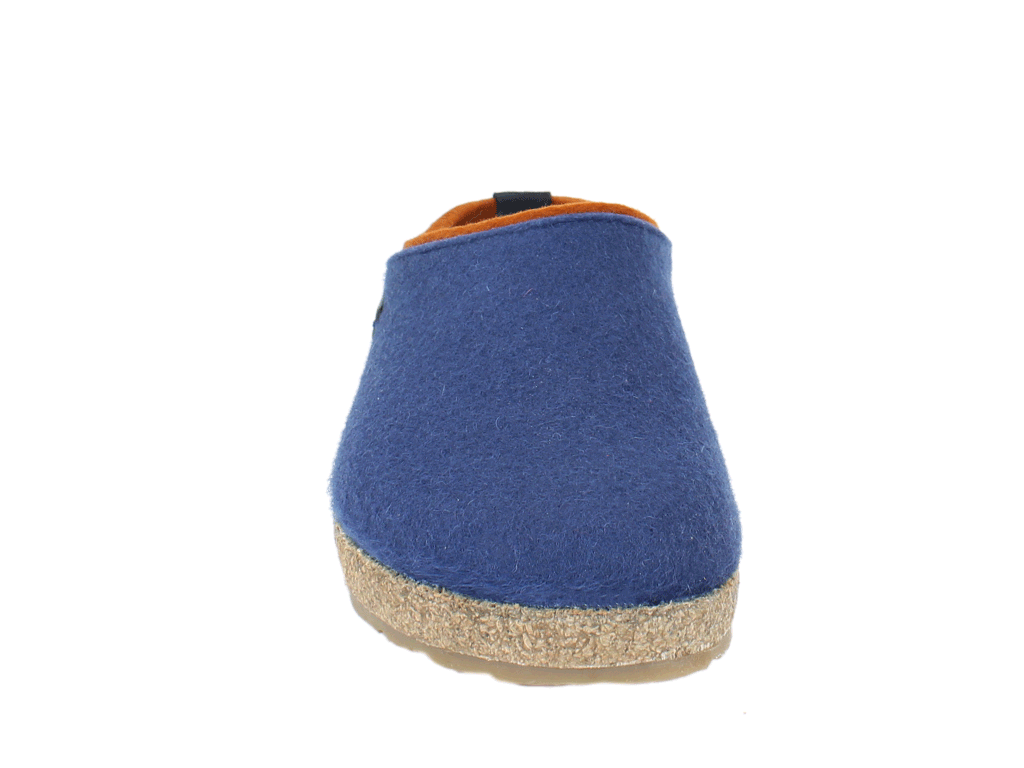 Haflinger Felt Clogs Grizzly Kris Blueberry front view