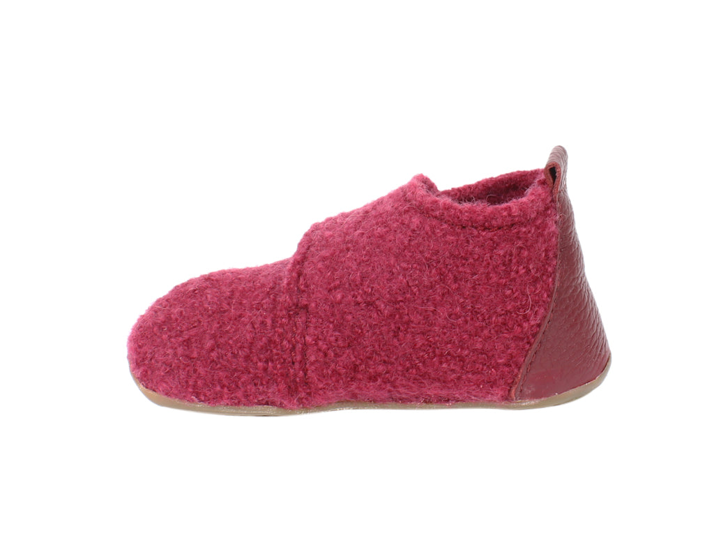 Haflinger Children's slippers Bello Burgundy side view