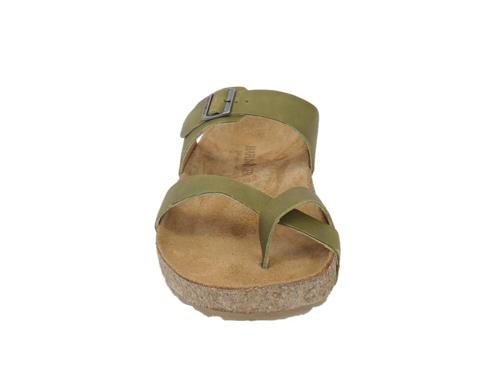 Haflinger Women Sandals Juno Olive front view