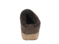 Haflinger Clogs Sheepskin Snowbird Brown back view