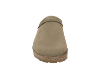 Haflinger Leather Clogs Malmo Taupe side view