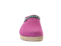 Haflinger Clogs Grizzly Franzl Mulberry front view