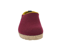 Haflinger Felt Clogs Grizzly Kris Bordeaux front view