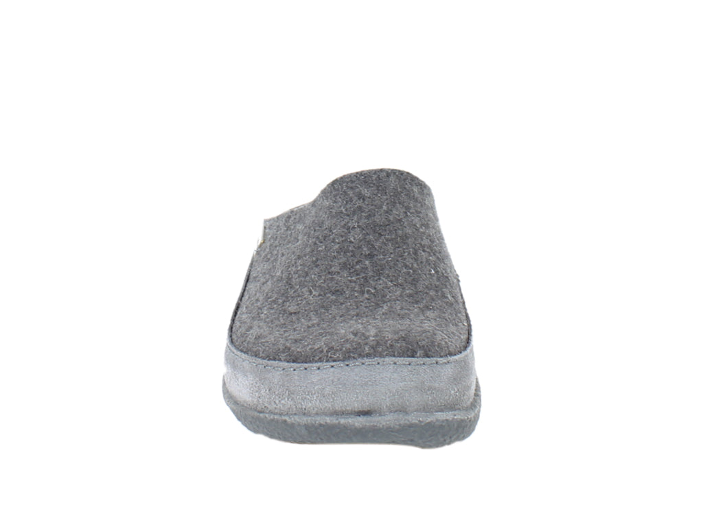 Haflinger SlippersClogs Blizzard Skane Anthracite front view