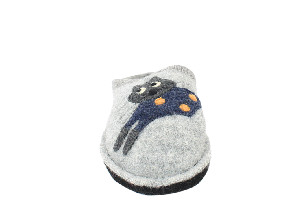 Haflinger Slippers Flair Cucho Cat Grey sole view