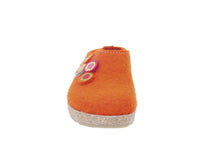 Haflinger Clogs Grizzly Kanon Rost Orange front view