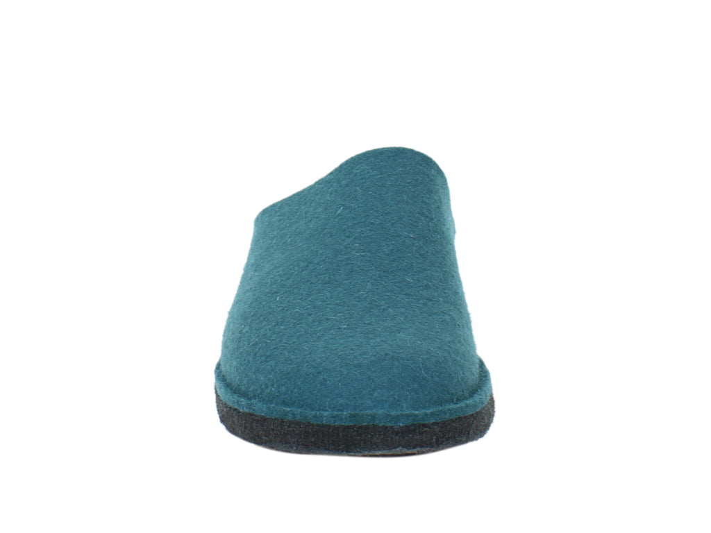 Haflinger Slippers Flair Soft Teal front view