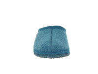 Haflinger Slippers Alaska Turkis Blue front view
