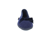 Haflinger Women's Slippers Fiocco Navy front view
