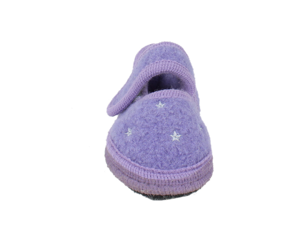 Haflinger Children's slippers Everest Starlight Orchid front view