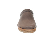 Haflinger Leather Clogs Travel Brown 748 front view