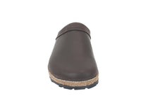 Haflinger Leather Clogs Malmo Brown 708 front view