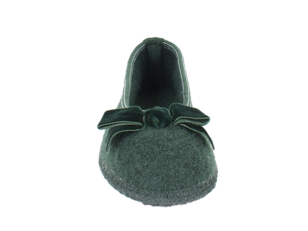Haflinger Women 's Slippers Fiocco Moss front view