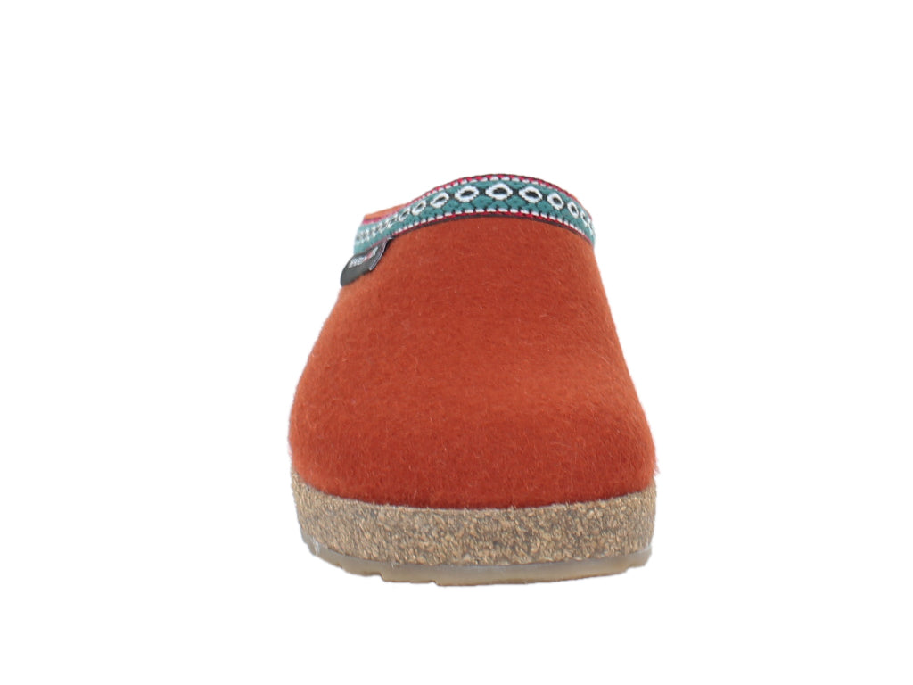 Haflinger Clogs Grizzly Franzl Fox front view