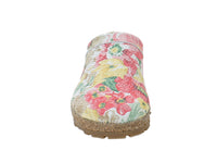 Haflinger Leather Clogs Malmo Blooming front view