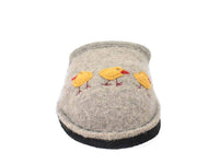 Haflinger Slippers Flair Hen Brown front view
